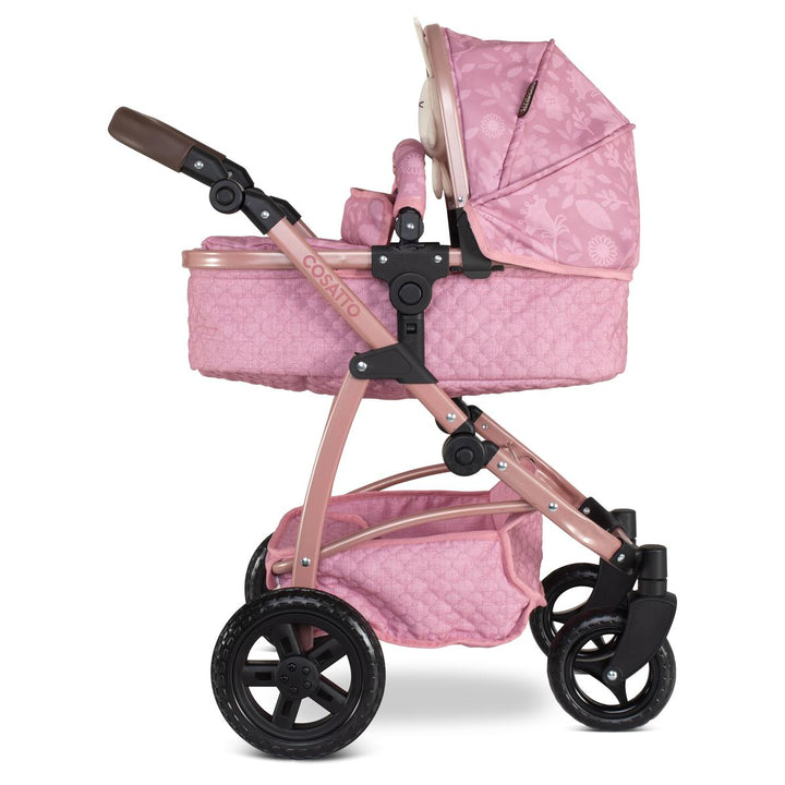 Cosatto Wow 3 in 1 Dolls Pram and Car Seat Travel System Bundle, Camille