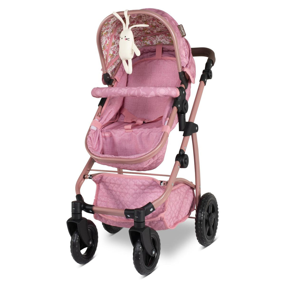 Cosatto Wow 3 in 1 Dolls Pram and Car Seat Travel System Bundle, Camille
