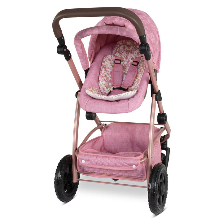 Cosatto Wow 3 in 1 Dolls Pram and Car Seat Travel System Bundle, Camille
