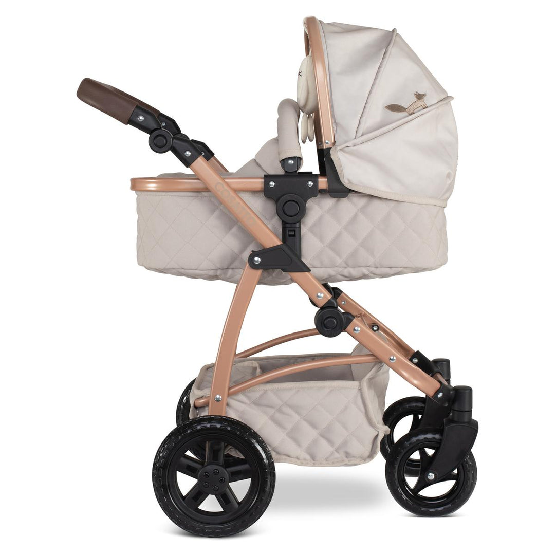 Cosatto Wow 3 in 1 Dolls Pram and Car Seat Travel System Bundle, Whisper