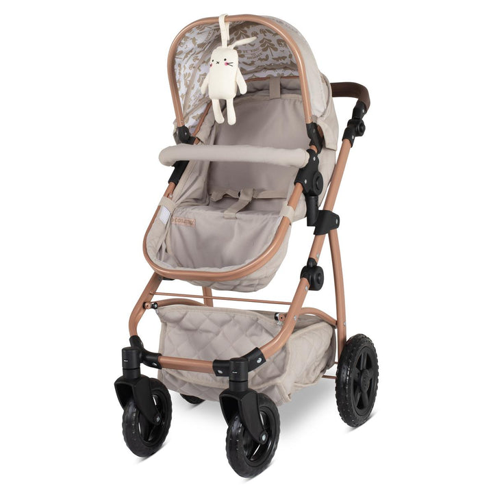 Cosatto Wow 3 in 1 Dolls Pram and Car Seat Travel System Bundle, Whisper