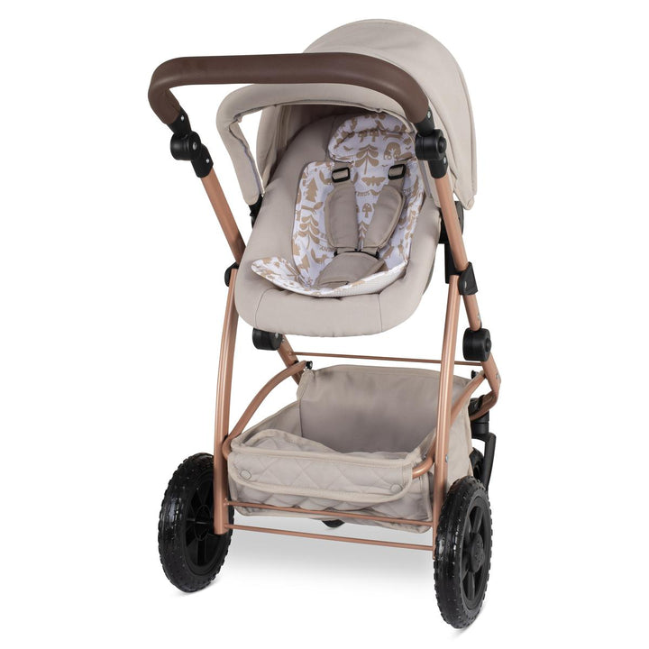 Cosatto Wow 3 in 1 Dolls Pram and Car Seat Travel System Bundle, Whisper