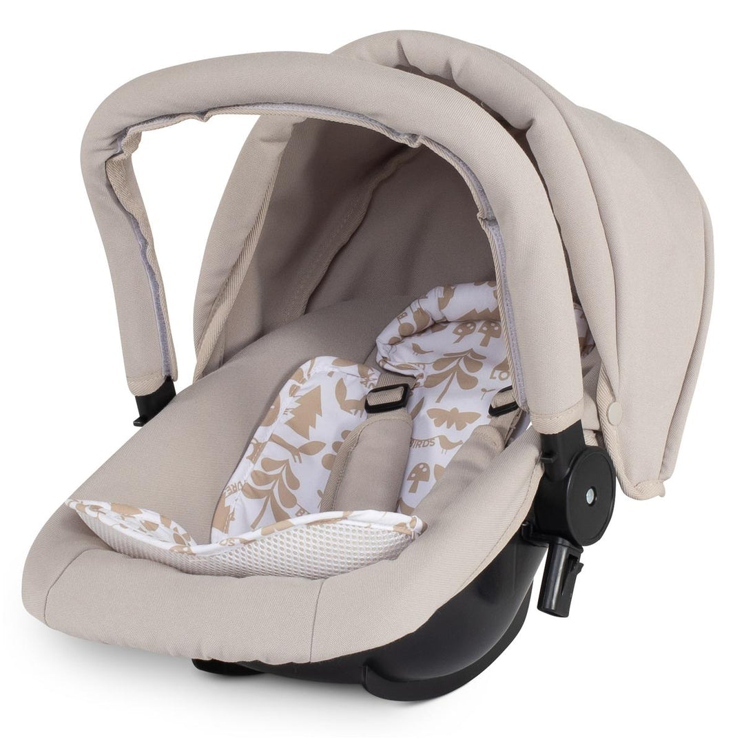 Cosatto Wow 3 in 1 Dolls Pram and Car Seat Travel System Bundle, Whisper