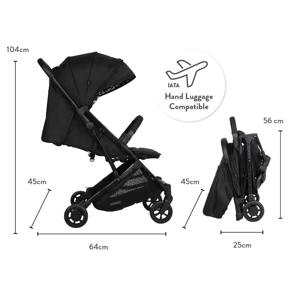 Cosatto Yo! Compact Stroller - Silhouette