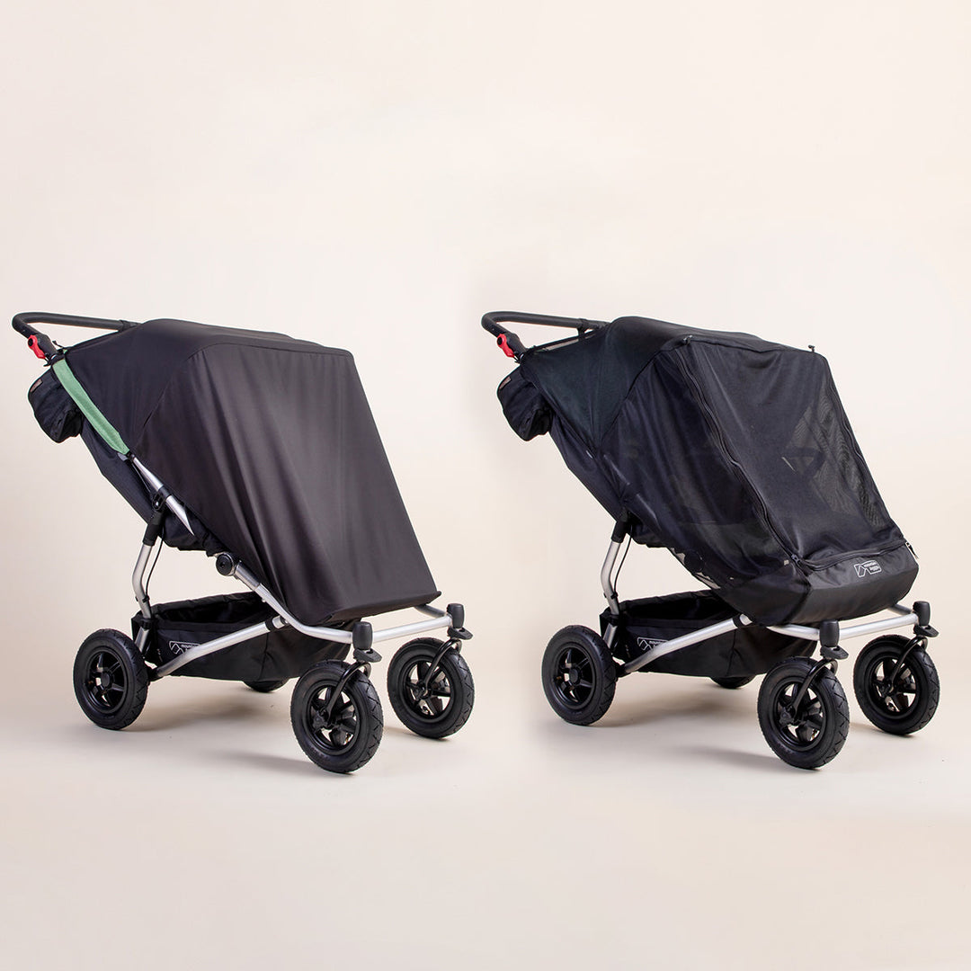 Mountain Buggy Duet V4 Single Sun UV Mesh & Blackout Cover Set