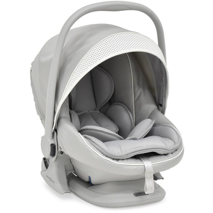 Bebecar Stylo Class+ Pram + New Aurea Car Seat Travel System + Raincover, FREE Changing Bag, Porcelaine