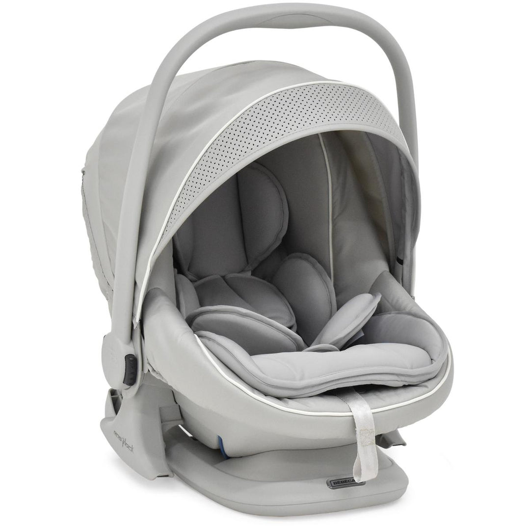 Bebecar Stylo Class+ Pram + Lie Flat Car Seat Travel System + Raincover, FREE Changing Bag, Halo