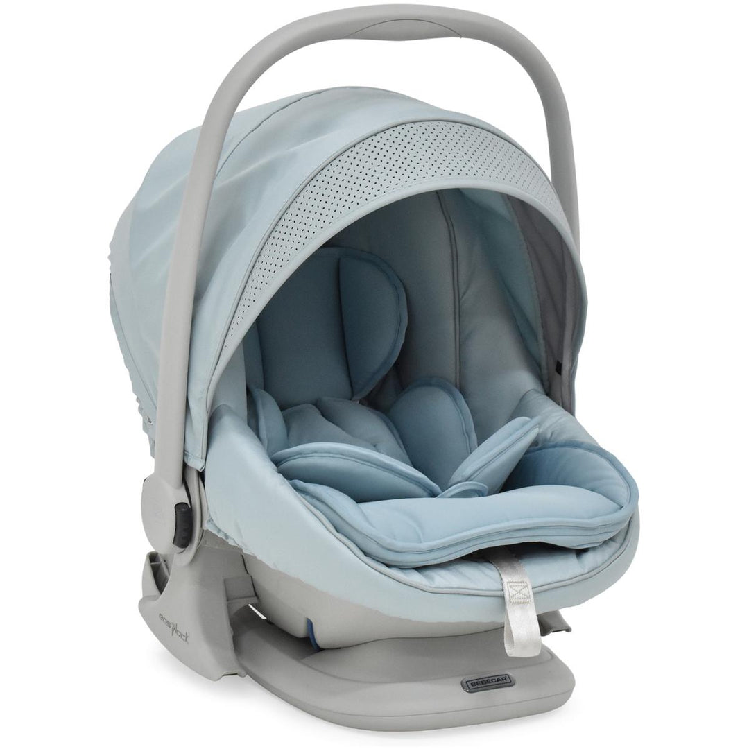 Bebecar Stylo Class+ Pram + Lie Flat Car Seat Travel System + Raincover, FREE Changing Bag, Celestine