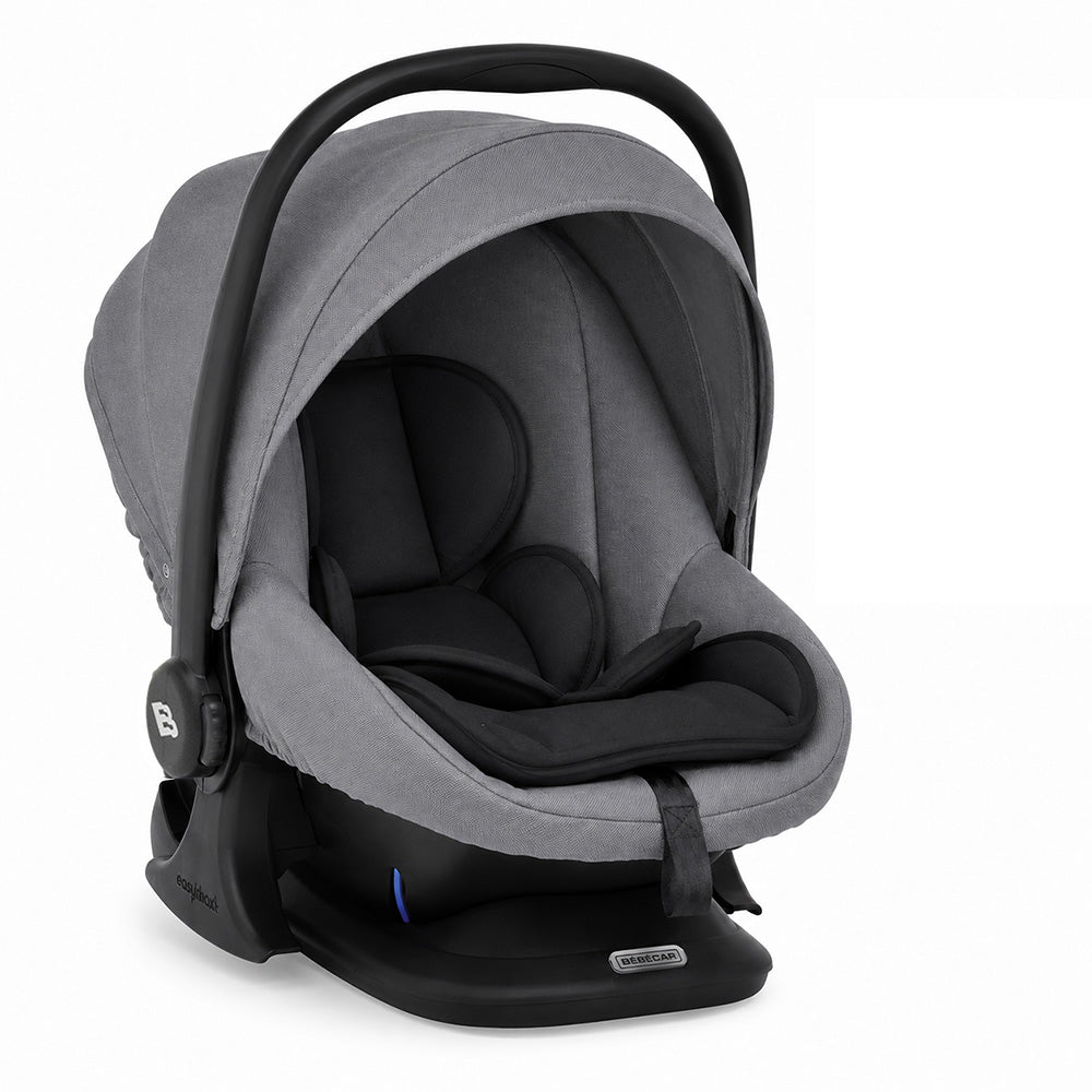 Bebecar Face Combi + Lie Flat Car Seat Travel System + Raincover, FREE Changing Bag, Shadow