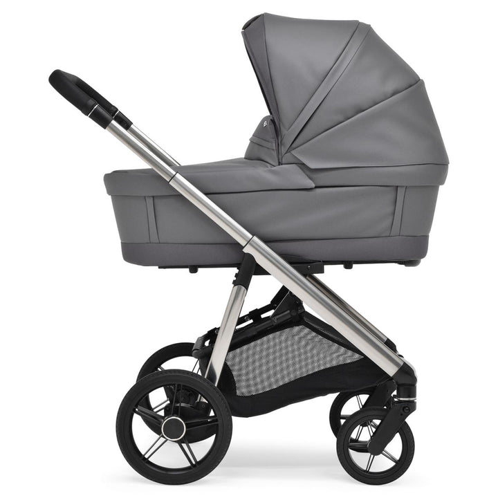 Bebecar Face Combi + Lie Flat Car Seat Travel System + Raincover, FREE Changing Bag, Shadow