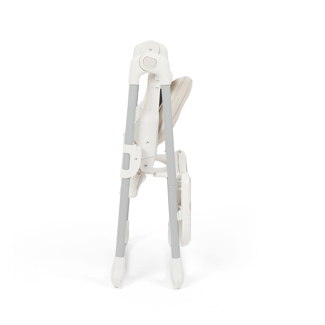 Ickle Bubba Switch Multi Function Highchair + Pink Feeding Set, Pearl Grey