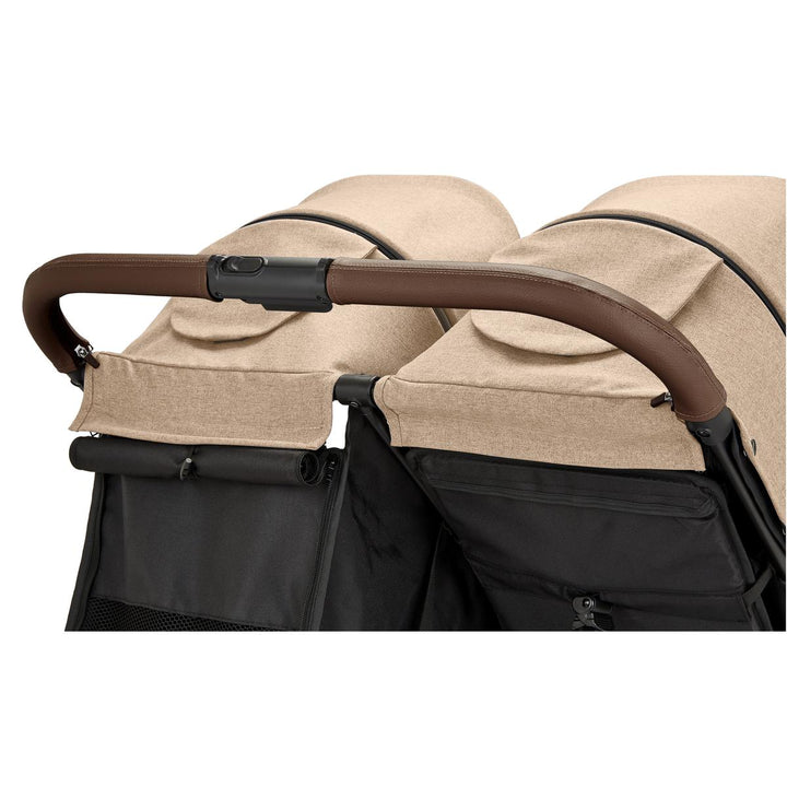 Ickle Bubba Venus Double Stroller, Biscuit