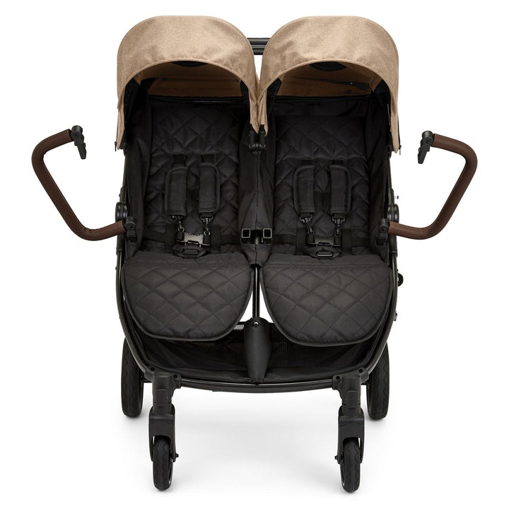 Ickle Bubba Venus Max Double Stroller, Biscuit