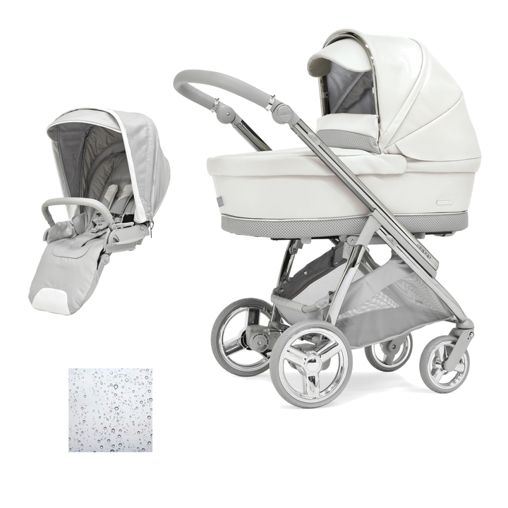 Bebecar Minipop Duo 2 in 1 Pram + Raincover, Halo