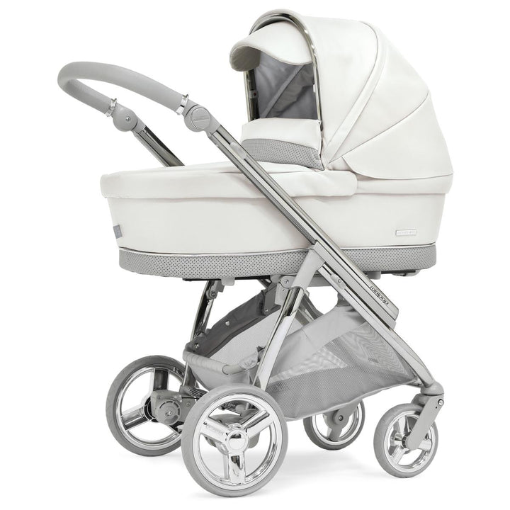 Bebecar Minipop Trio 3 in 1 Travel System + Lie Flat Car Seat, FREE Changing Bag, Halo