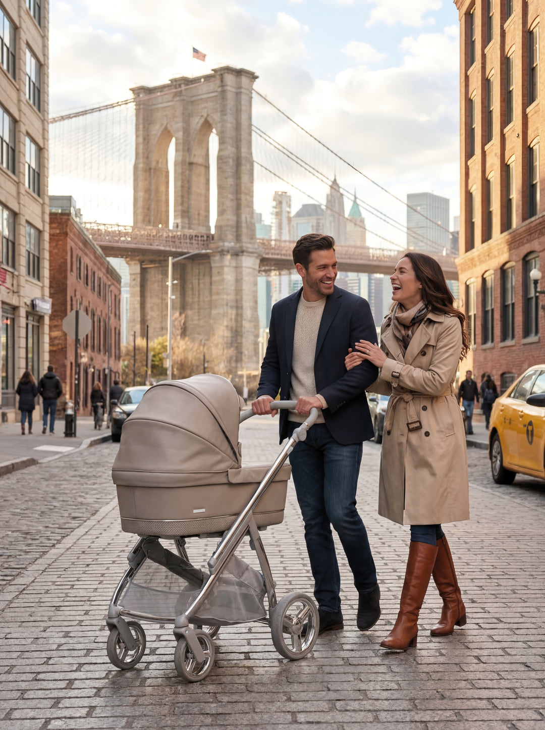 Bebecar Minipop Duo 2 in 1 Pram + Raincover, Truffle - image 8
