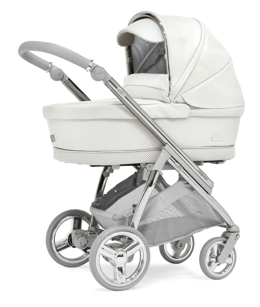 Bebecar Minipop Duo 2 in 1 Pram + Raincover, Porcelaine - image 3
