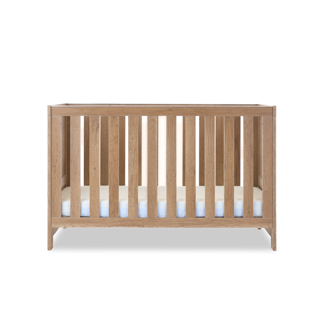 Obaby Nika Cot Bed & Under Drawer - Oak