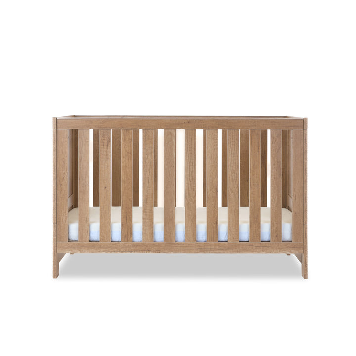 Obaby Nika Cot Bed & Under Drawer - Oak