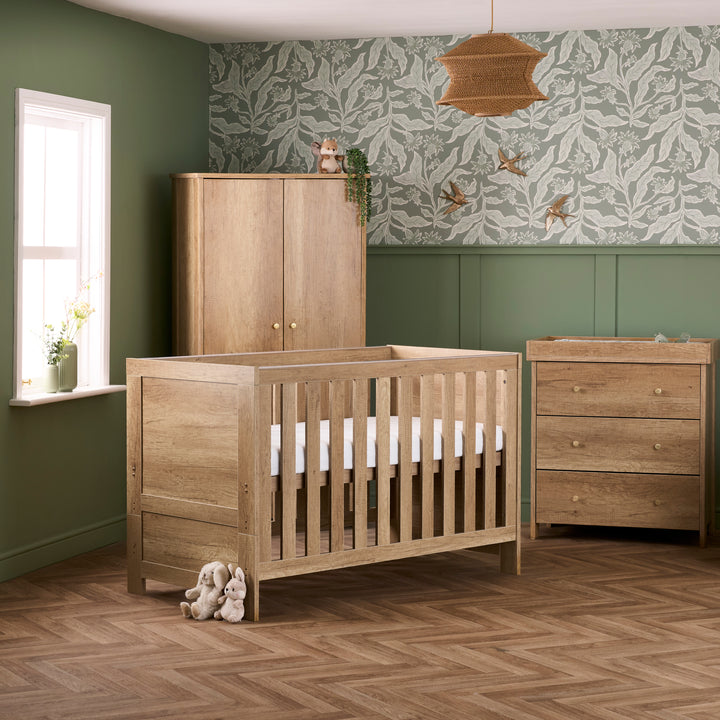Obaby Nika 3 Piece Room Set - Oak