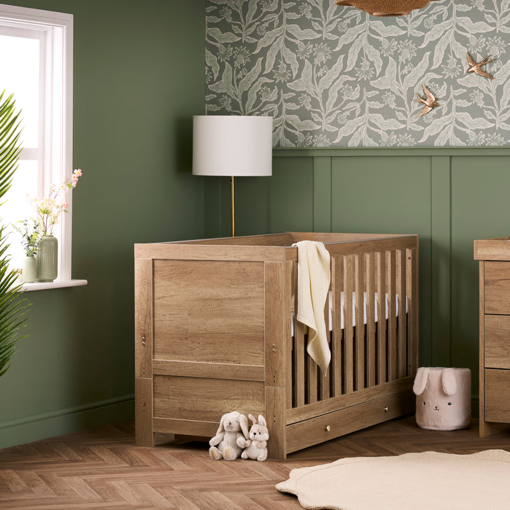 Obaby Nika Cot Bed - Oak