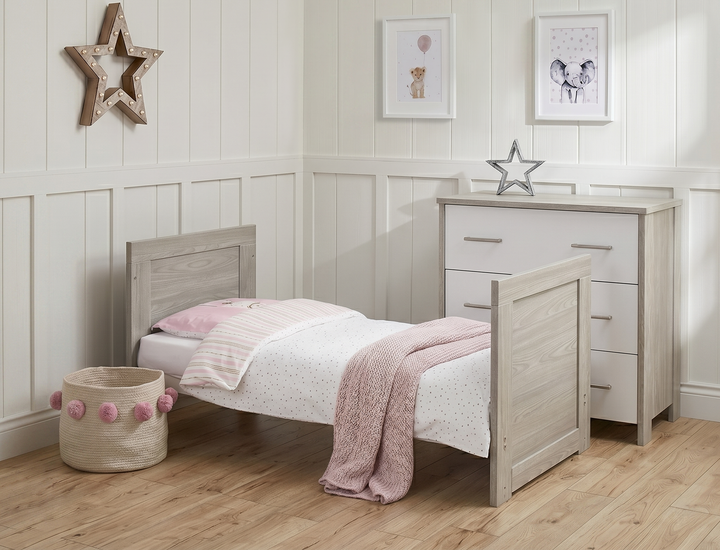 Obaby Nika Mini 2 Piece Room Set - Grey Wash & White