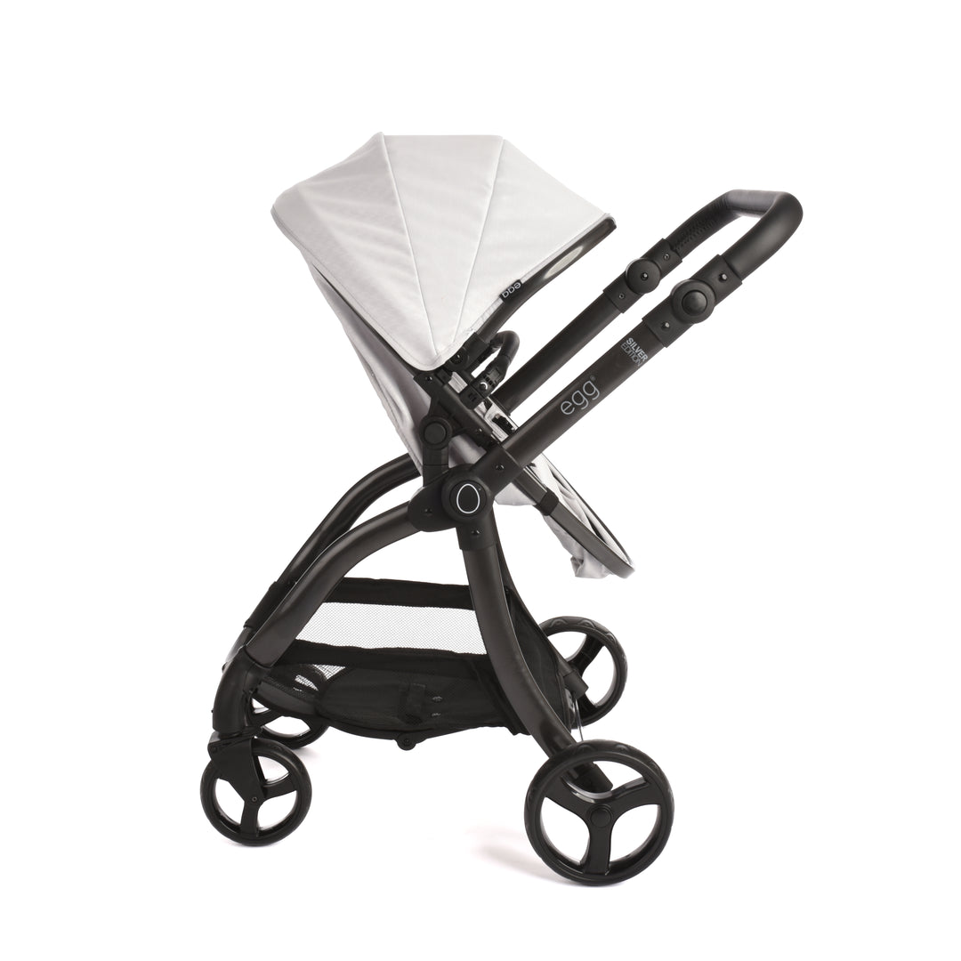 egg Dolls Pram Houndstooth Silver