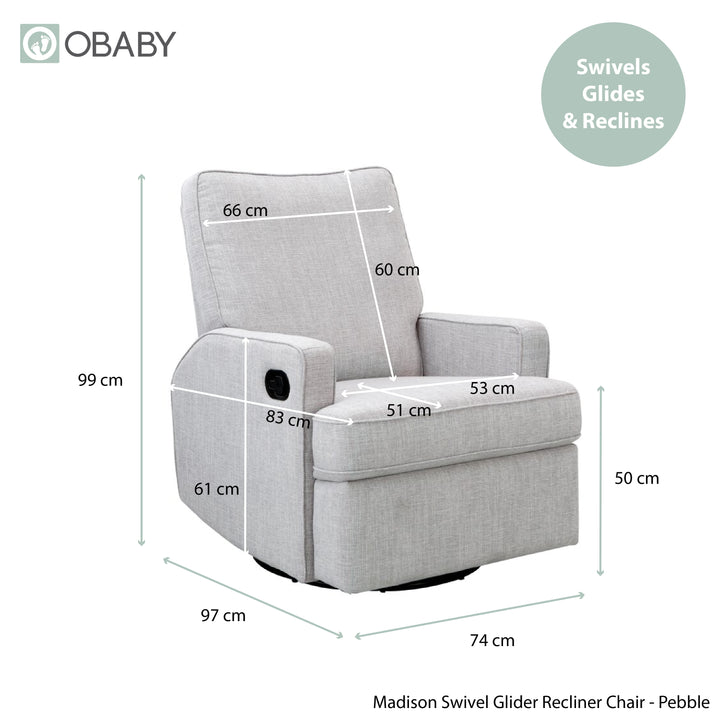 Obaby Stamford Mini 6 Piece Nursery Bundle – Warm Grey