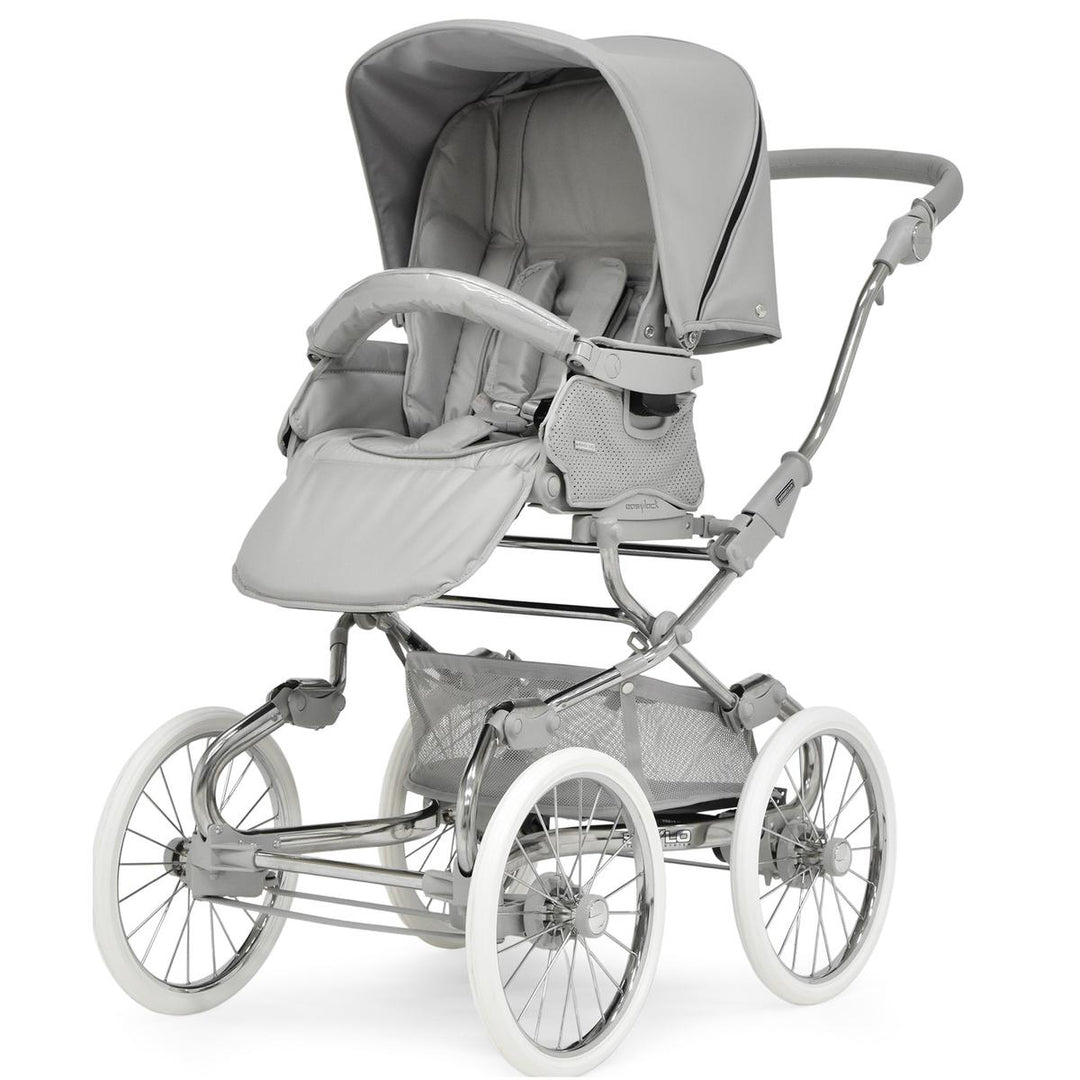 Bebecar Stylo Class+ Pram + New Aurea Car Seat Travel System + Raincover, FREE Changing Bag, Graphite