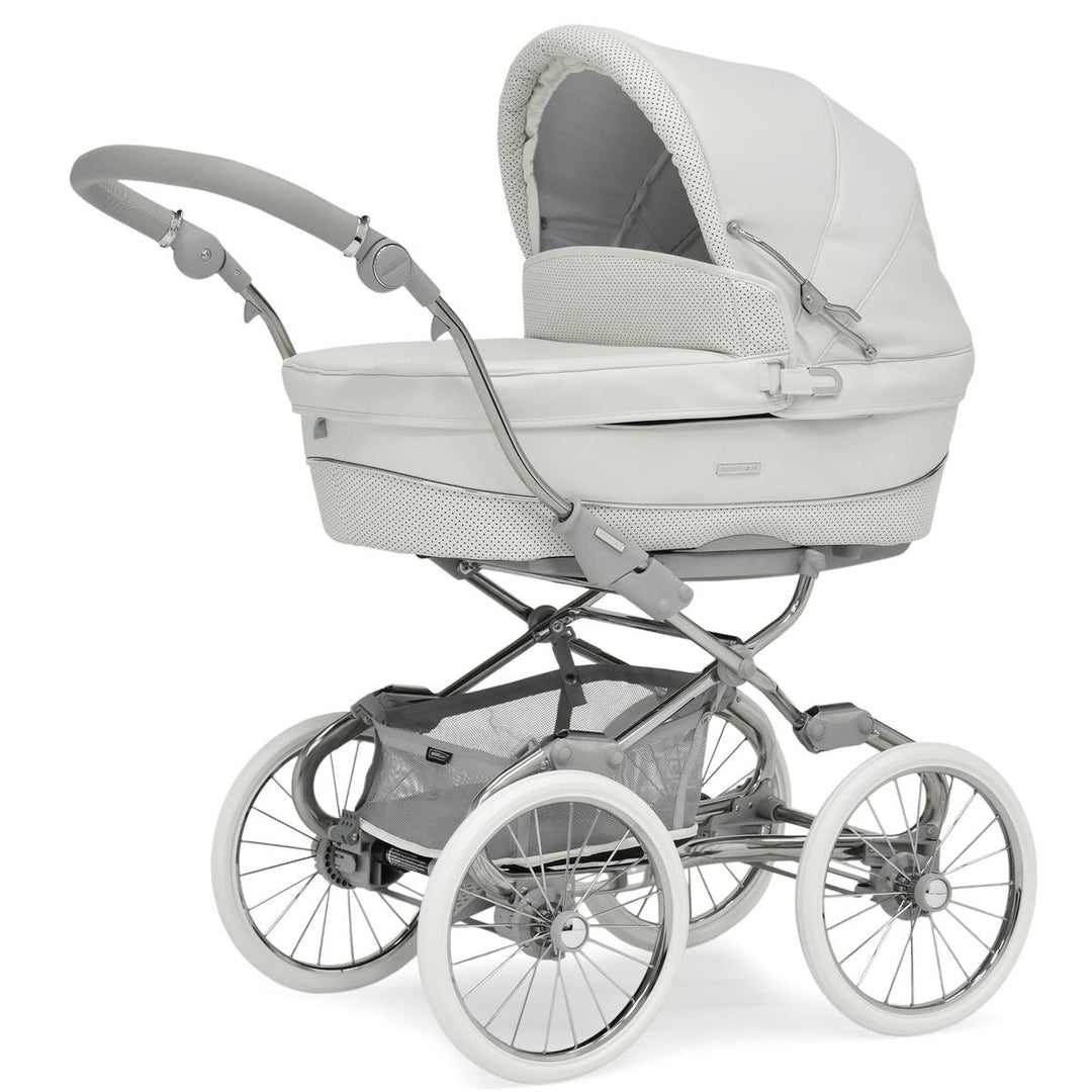 Bebecar Stylo Class+ Pram + New Aurea Car Seat Travel System + Raincover, FREE Changing Bag, Porcelaine