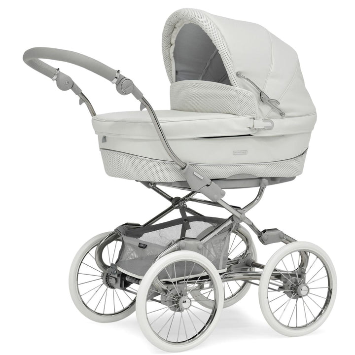 Bebecar Stylo Class+ Pram + New Aurea Car Seat Travel System + Raincover, FREE Changing Bag, Porcelaine