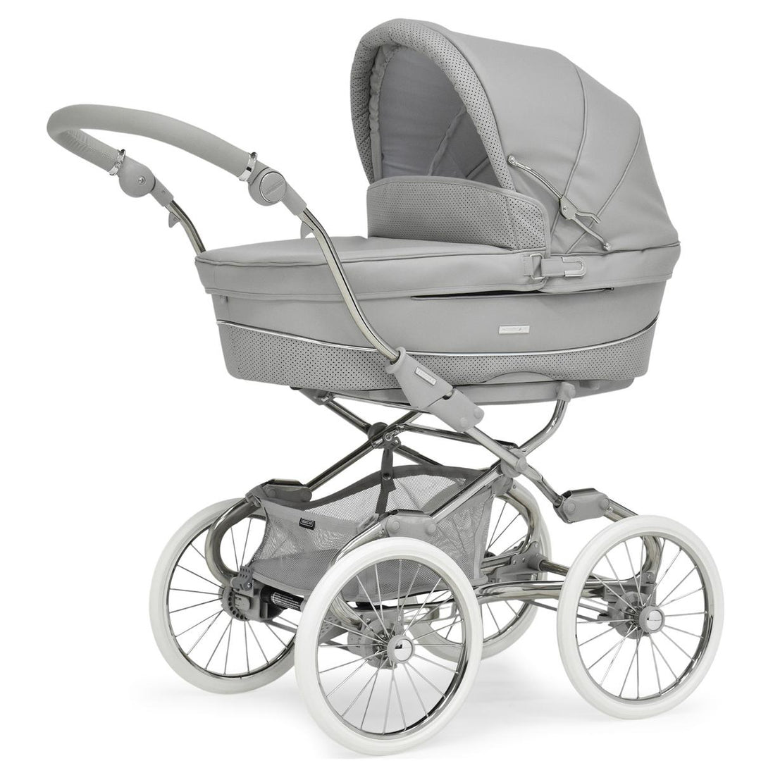 Bebecar Stylo Class+ Pram + Lie Flat Car Seat Travel System + Raincover, FREE Changing Bag, Graphite