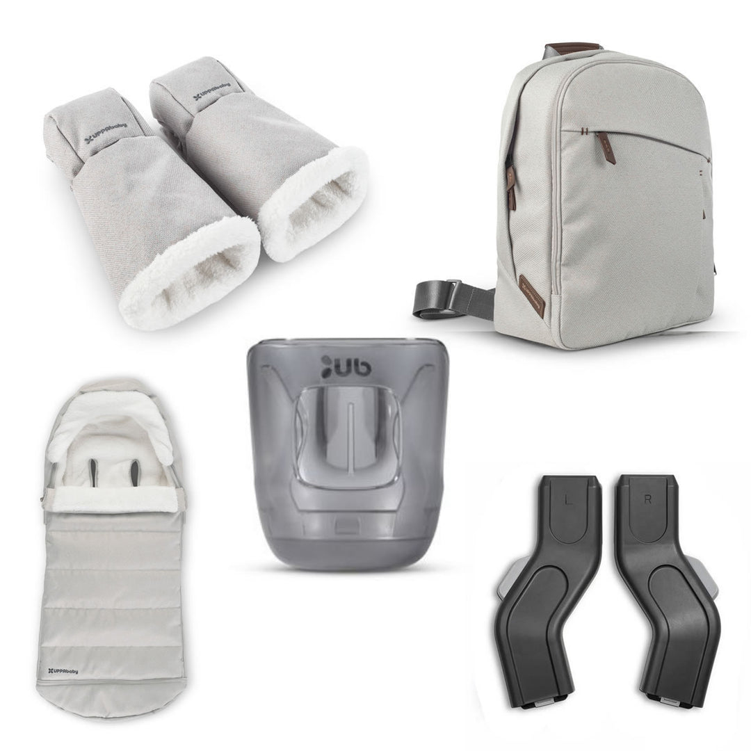 Uppababy CRUZ V3 Pushchair & Accessory Bundle, Savannah
