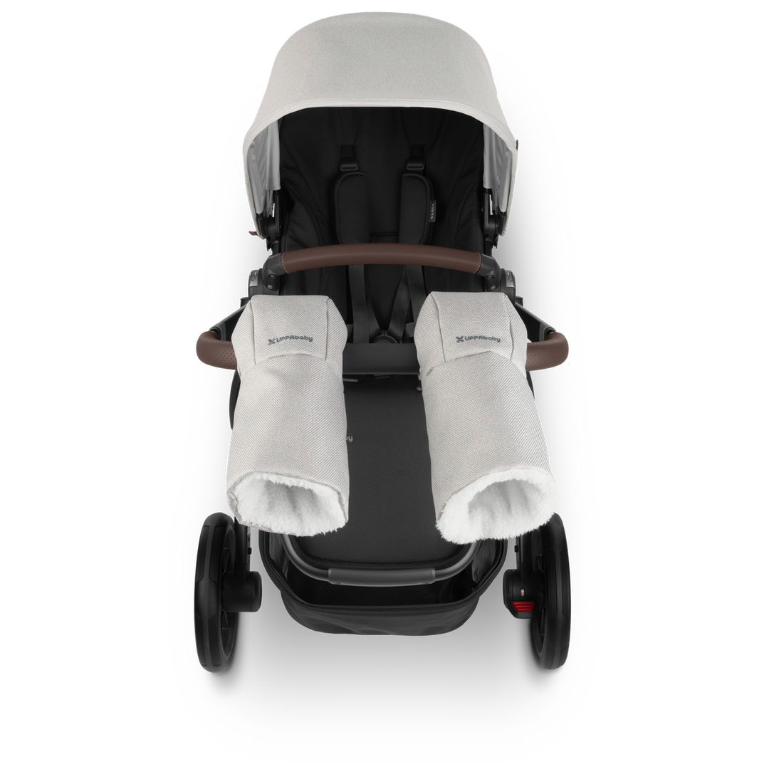Uppababy Cozy Handmuffs, Savannah - Pearl Grey