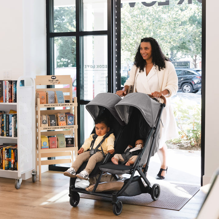 Uppababy Minu Duo Side by Side Stroller, Greyson