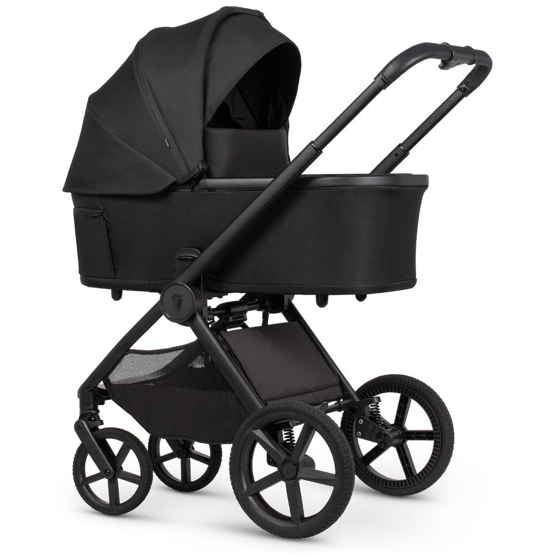 Venicci Upline 3 - 2 in 1 Pram - 11 Piece Bundle, Onyx