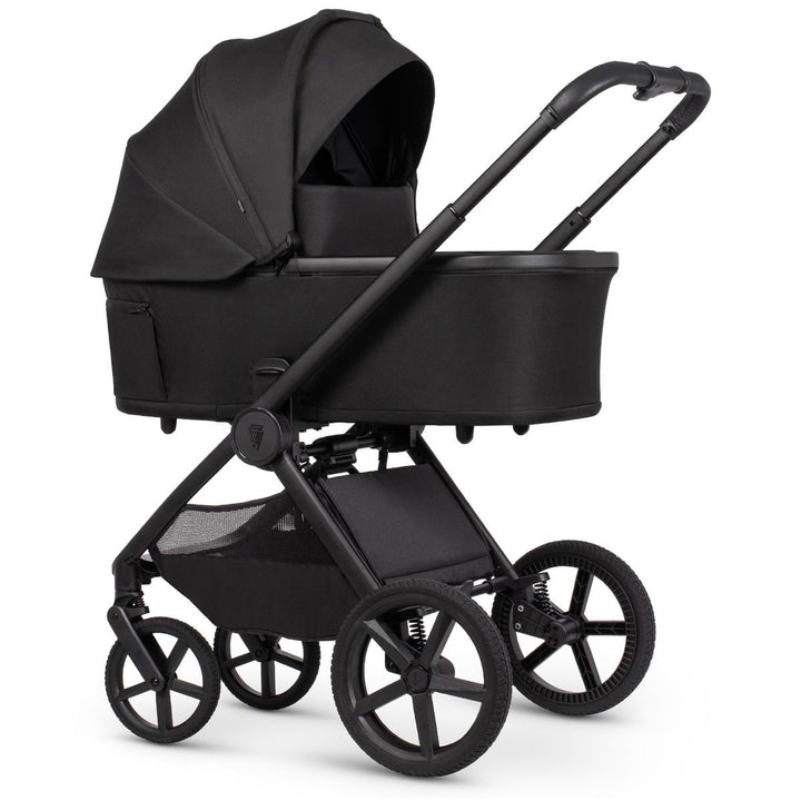 Venicci Upline 3 - 2 in 1 Pram - 11 Piece Bundle, Onyx