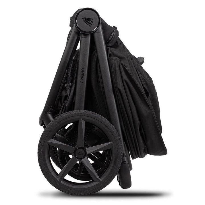 Venicci Upline 3 - 2 in 1 Pram - 11 Piece Bundle, Onyx