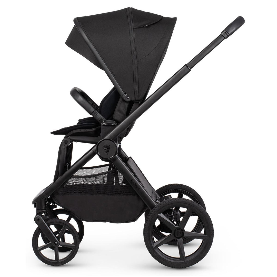Venicci Upline 3 - 2 in 1 Pram - 11 Piece Bundle, Onyx