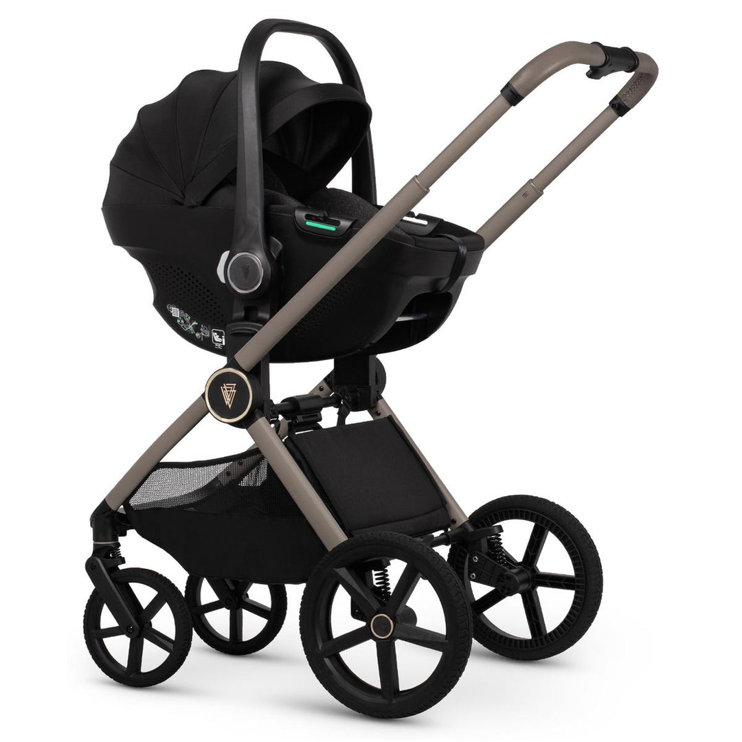 Venicci Upline 3 - 2 in 1 Pram - 11 Piece Bundle, Pebble