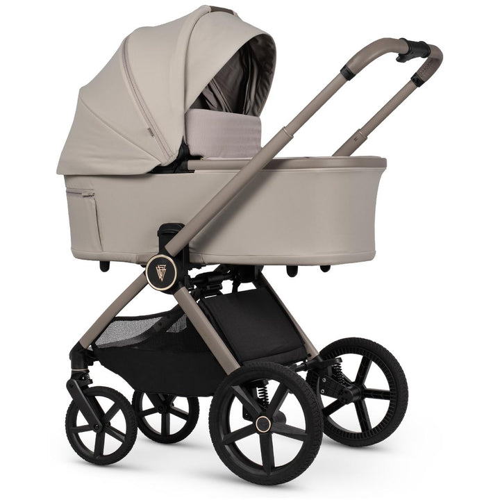 Venicci Upline 3 - 3 in 1 + Base Complete Travel System Bundle, Pebble