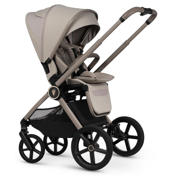 Venicci Upline 3 - 2 in 1 Pram - 11 Piece Bundle, Pebble