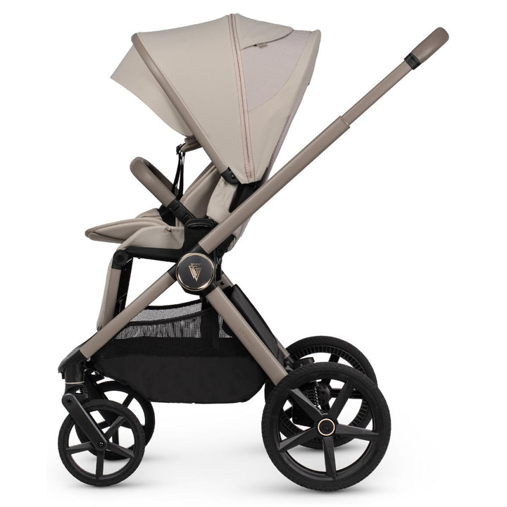 Venicci Upline 3 - 3 in 1 + Base Complete Travel System Bundle, Pebble