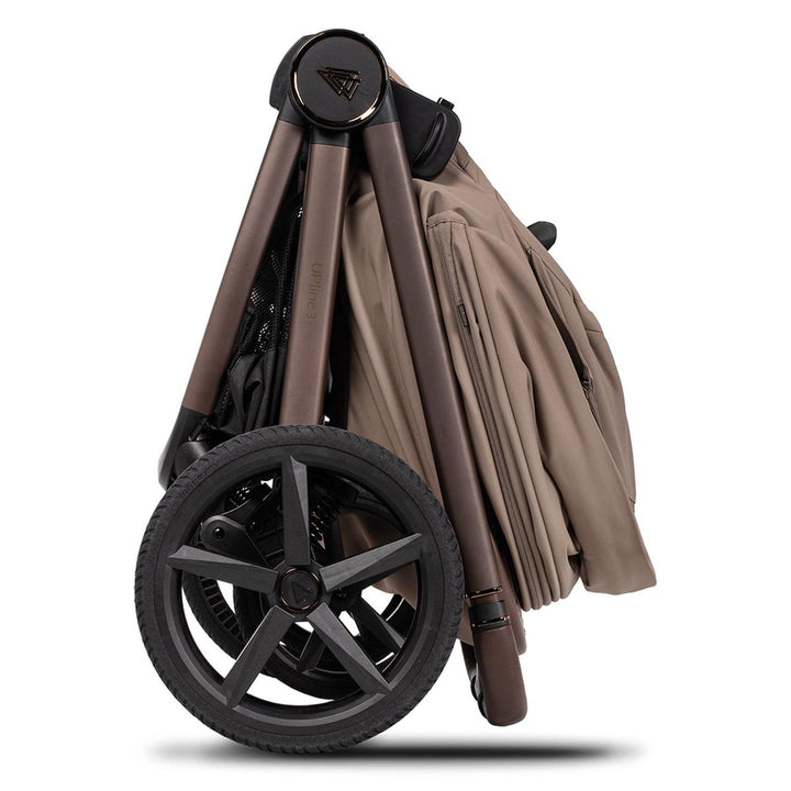 Venicci Upline 3 - 2 in 1 Pram - 11 Piece Bundle, Sand