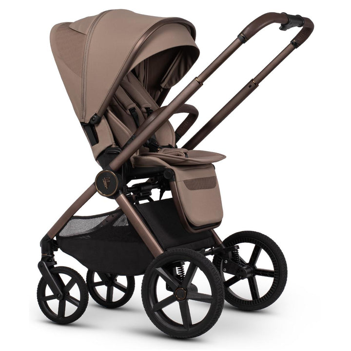 Venicci Upline 3 - 2 in 1 Pram - 11 Piece Bundle, Sand