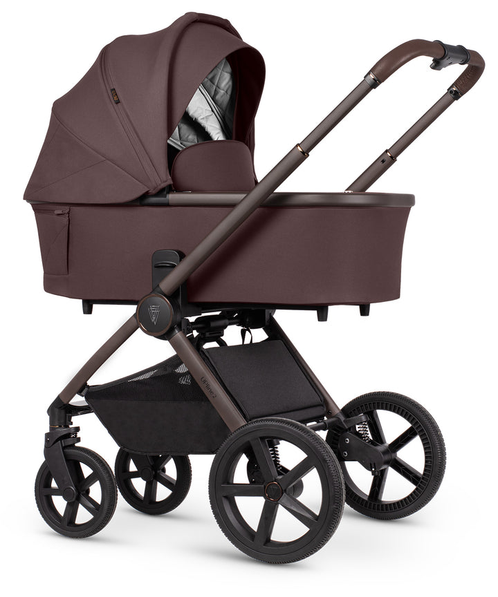 Venicci Upline 2 SE - 2 in 1 Pram - 9 Piece Bundle, Burgundy