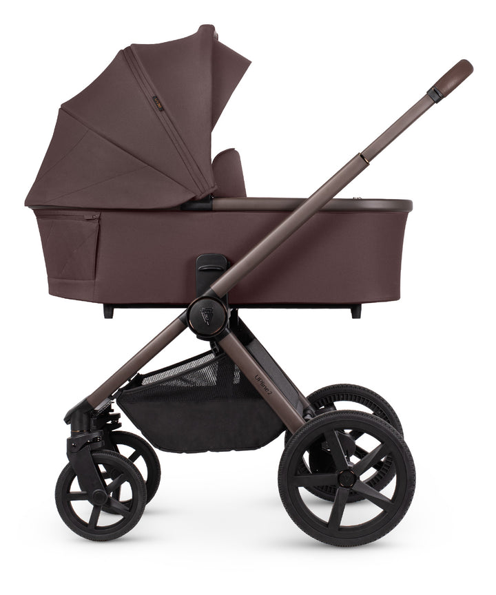 Venicci Upline 2 SE - 2 in 1 Pram - 9 Piece Bundle, Burgundy