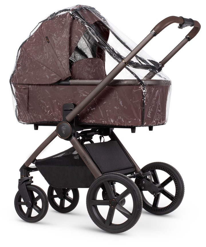 Venicci Upline 2 SE - 2 in 1 Pram - 9 Piece Bundle, Burgundy