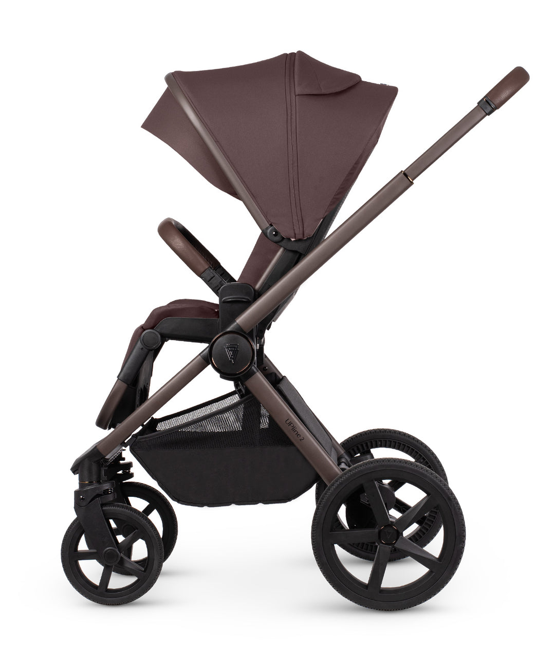 Venicci Upline 2 SE - 2 in 1 Pram - 9 Piece Bundle, Burgundy