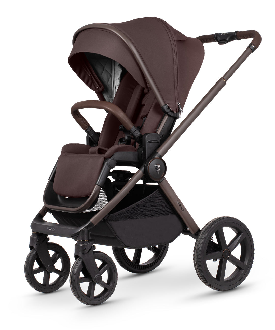 Venicci Upline 2 SE - 2 in 1 Pram - 9 Piece Bundle, Burgundy